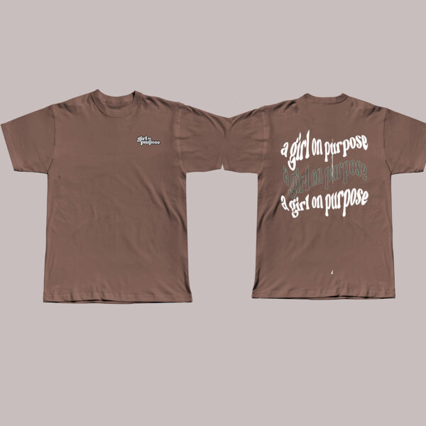 Girl On Purpose Tee Mauve