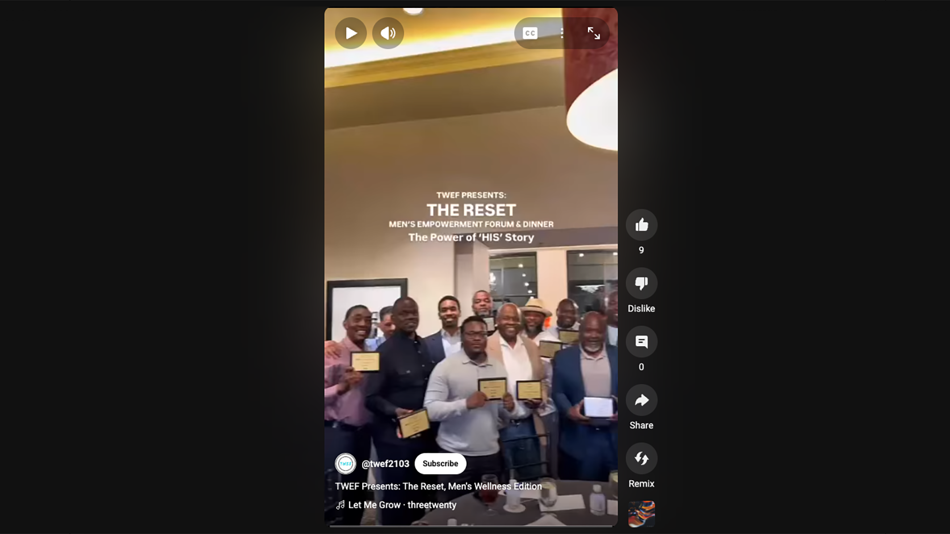 TWEF Presents: The Reset, Men's Wellness Edition